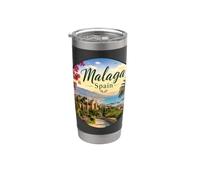 Malaga Espagne, Destinations de croisière Europe Gobelet isotherme en acier inoxydable double paroi