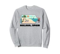 Malaga Espagne Souvenirs Espana Voyage Vacances Hommes Femmes Sweatshirt