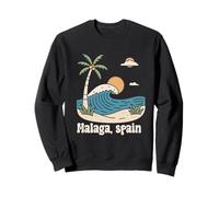 Malaga Espagne Souvenirs Espana Voyage Vacances Hommes Femmes Sweatshirt