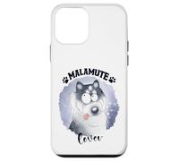 Malamute Chien Maman Papa Kawaii Chien Doodle Alaska Malamute Chien Coque pour iPhone 12 Mini
