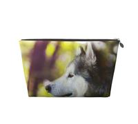 Malamute d'Alaska Bokeh Animaux Chiens Mignon, Trousse de Toilette Trousse de Maquillage Sac à cosmétiques Trousse de Toilette de Voyage Portable