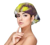 Malamute d'Alaska Bokeh Animaux de compagnie Chiens Mignon,Bonnet de nuit en satin pour adulte - Bonnet de nuit élastique pour femme, couvre-cheveux de nuit