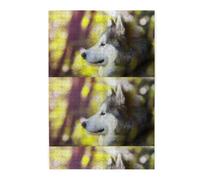 Malamute d'Alaska Bokeh Animaux de Compagnie Chiens Mignons, Puzzles de 1000 pièces en Bois, Jeu Familial, décoration Murale pour Adultes et Adolescents