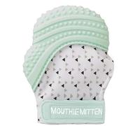 MALARKEY KIDS Kids Mitaine de Dentition en Silicone Alimentaire Clair Vert 1 Unité