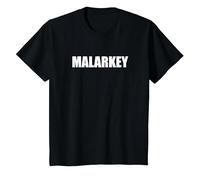 Malarkey - Typographie de Mots drôles T-Shirt, Enfant, Noir, 3 Ans