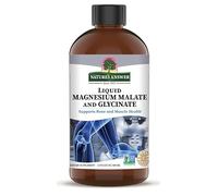Malate de magnésium liquide et glycinate 200 mg - Favorise la santé des os et des muscles - 480 ml