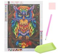 Malatec 17012 Peinture au diamant 5D - hibou