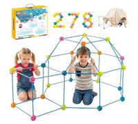 Malau - Kit Construction Cabane Enfant - Fort Builder Solide DIY - Jeu de Construction Maison Château Tipi Tente - Cabane Enfant Intérieur & Extérieur - Structure Cabane Tube (278 pcs)