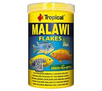 Malawi 1000ml / 200g - Nourriture à Multi-ingrédients pour cichlidés Malawi du Groupe mbuna, Flocons