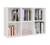 MALAX - Étagère à compartiments blanche pour salon ou chambre d’enfant 90x60x30 cm