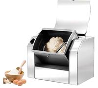 Malaxeur à Pâte Professionnel, Mélangeur en Acier Inoxydable avec Cuve Inclinable à 90°, Capacité 3KG/5KG/7KG/10KG pour Boulangerie Restaurant Cuisine - Moteur 220V Haute Puissance,10kg