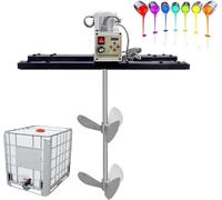 Malaxeur de Peinture pour Cuve IBC, Agitateur Électrique avec Hélice Pliante de 1000L Capacité 2100W pour Peintures, Revêtements, Liquides Visqueux et Encres - Mélangeur Industriel à Couple Élevé