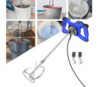 Malaxeur Électrique 2600W Mélangeur de Ciment à 6 Vitesses Mélangeur de Plâtre Mélangeur de Peinture Malaxeur Mortier Colle,pour Mélanger le Fourrage/Plâtre/Peinture/Mortier/Ciment/Béton