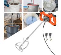 Malaxeur Électrique 2600W Mélangeur de Ciment à 6 Vitesses Mélangeur de Plâtre Mélangeur de Peinture Malaxeur Mortier Colle,pour Mélanger le Fourrage/Plâtre/Peinture/Mortier/Ciment/Béton