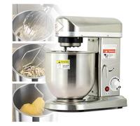 Malaxeur professionnel, 300W/500W/500W, 5L/7L/10L, Robot de cuisine multifonction, bol en acier inoxydable, malaxeur à pain 3 vitesses (10L)