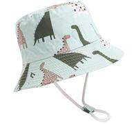 Malaxlx Bob Bébé Nourrisson Chapeau de Soleil Chapeau de Pêcheur Tout Petit Chapeaux de Seau Chapeau de Plage Visière pour 12-24 Mois Fille Garçon Dinosaure Vert Clair