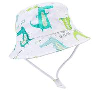 Malaxlx Mignon Crocodile Bob Bébé Chapeau de Soleil Enfant Chapeau de Pêcheur Chapeaux de Seau Chapeau de Plage Été Extérieur Protection Solaire Bob pour 12-24 Mois Fille Garçon