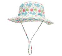 Malaxlx Unisexe Bob Bébé Chapeau de Soleil Fleur de Marguerite Chapeau de Pêcheur Nourrisson Chapeaux de Seau Large Bord Chapeau de Plage Visière pour 0-6 Mois Fille Garçon