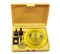 Malayas -13 pcs en acier au carbone Scie-cloche kit - Excellent outils de coupe pour bois, plaque de plâtre, plastique et métaux non ferreux