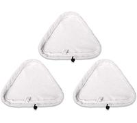 Malayas - 3 pièces de grandes dimensions Blanc Mop Chiffon de nettoyage en microfibre pour la couverture du sol pour Nettoyeur Vapeur Triangulaire Mop/outils de nettoyage Domestic Mop Steam