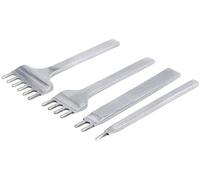 Malayas 4Pcs 6mm DIY Cuir Kit Outils Perforatrice Artisanat du Cuir Griffe Perforateur Trou Couture Diamant Laçage 1+2+4+6 Prong Lacing Perforate Sew Tools