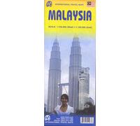 Malaysia west - east 1:700 000 - Collectif - Itm Publishing - broché - Atlas / carte