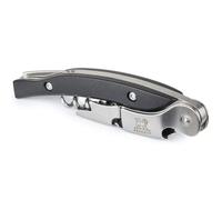 PEUGEOT Tire-bouchon sommelier Malbec – Double cran d'appui inox, poignée ABS, noir mat, 13 cm