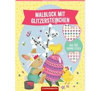Malblock mit Glitzersteinchen Frohe Ostern: Mit über 300 Glitzersteinchen