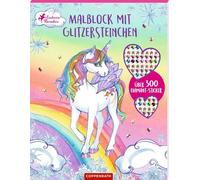 Malblock mit Glitzersteinchen: Über 300 Diamant-Sticker (Einhorn-Paradies)