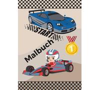 Malbuch Autos: verschiedene Fahrzeuge für kleine Rennfahrer