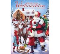 Malbuch Weihnachten für die ganze Familie mit 50 festlichen Ausmalbildern: Von einfachen Motiven bis zu detaillierten Kunstwerken - Für besinnliche Stunden mit Kindern, Jugendlichen & Erwachsenen