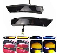 Malcayang Indicateur de Miroir Dynamiques Jaune Bleu LED Clignotant pour Focus MK3 MK2