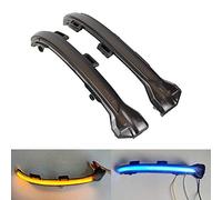 Malcayang Indicateur de Miroir Dynamiques Jaune Bleu LED Clignotant pour Golf MK7 7 GTI R GTD Alltrack
