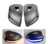 Malcayang Répétiteurs De Rétroviseur Dynamiques Led Lumière jaune et bleue Pour VW Golf 6 (3/2011-) Pour VW Touran 1T (5/2009-5/2010) Pour VW Touran 1T3 (5/2010-5/2015)