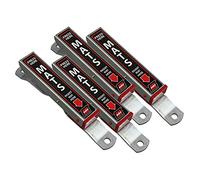 Malco 810149PK4 Lot de 4 pinces de serrage pour tapis de sol en aluminium très résistant pour lavage de voiture - Accrochez vos tapis de sol pendant que vous nettoyez votre voiture