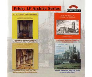 Malcolm Archer - Priory LP Archive Series, Vol 3/ Organs of Bristol, Derby Cathedral, Dunfermline Abbey and St.Alkmund's Church, Whitchurch Shropshire