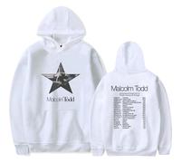 Malcolm Todd Merch The Wholesome Star Tour Sweat à capuche à manches longues unisexe pour fan, blanc, XS