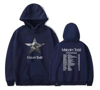 Malcolm Todd Merch The Wholesome Star Tour Sweat à capuche à manches longues unisexe pour fan, bleu marine, XS