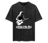 Malcolm Young ! Men's Black T-Shirt Unisex Cotton Tee XL