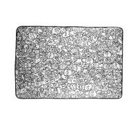 Maldecke DIY Ausmal Decke - 100x150cm Waschbar Vlies Weich Wiederverwendbar, Kreativ Sofadecke Basteldecke Bunt, Entspannung Kindergarten Familienaktivität Feiertag, Schlafzimmer | für Kinder Familie