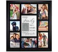 Malden 8-Op. Cadre photo collage arbre généalogique Noir
