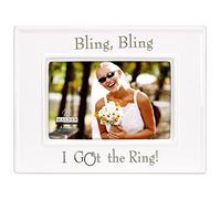 Malden (en céramique émaillée Cadre Photo, 10,2 cm par 15,2 cm, Blanc, 6" x 8"