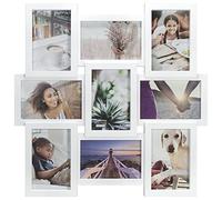 Malden International Designs Cadre photo mural 9 ouvertures 10 x 15 cm Blanc