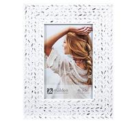 Malden International Designs Cadre photo texturé Blanc 10 x 15 cm
