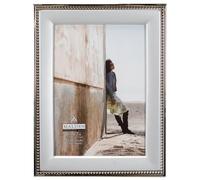 Malden International Designs Classique en métal Perles Bicolore Cadre Photo, Silver, 5x7