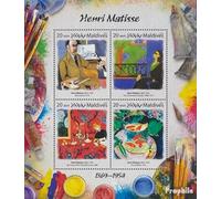 Maldives 6958-6961 Feuille Miniature (complète. Edition.) Neuf avec Gomme Originale ** MNH 2017 Henri Matisse (Timbres pour Les collectionneurs) Peinture