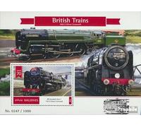 Maldives Bloc-Feuillet 896 (complète. Edition.) Neuf avec Gomme Originale ** MNH 2016 Trains (Timbres pour Les collectionneurs) vehicules sur Rails/funiculaire