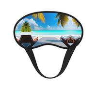 Maldives Holidays C'est un masque pour les yeux à bord noir. Le masque doux pour les yeux peut améliorer la qualité du sommeil et est adapté pour l'intérieur, l'extérieur et les voyages.