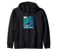 Maldives Plongée sous-marine requin baleine vintage Sweat à Capuche