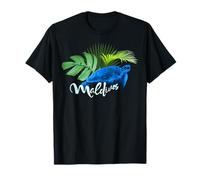Maldives Tortue de Mer Récif Corallien Plongée en Apnée T-Shirt
